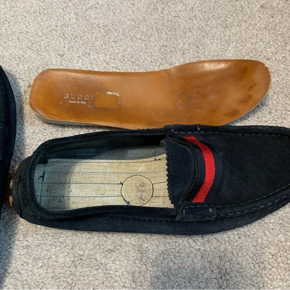 Gucci moccasins drivers loafers blue/red women’s size 38 1/2 - Picture 3 of 16